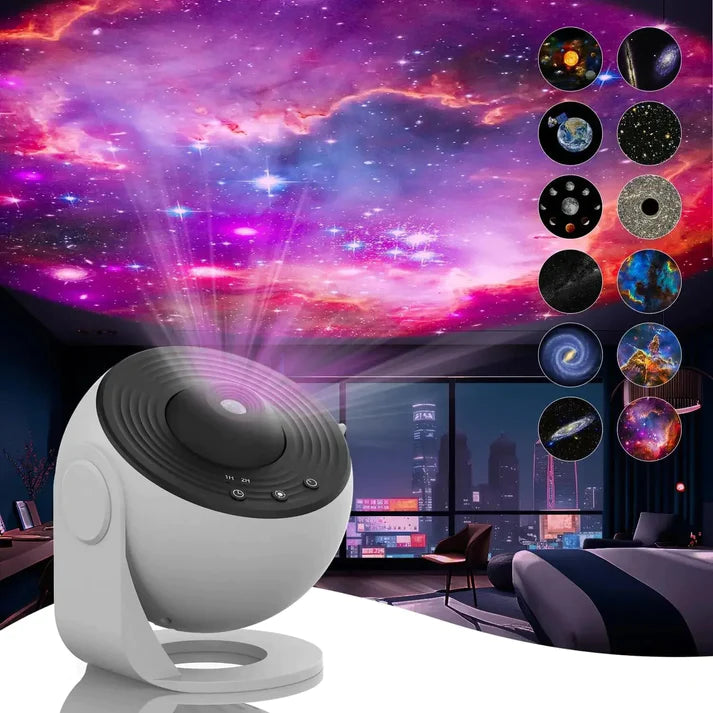 Galaxy projector with colorful LED starry sky effect